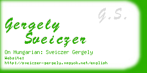 gergely sveiczer business card